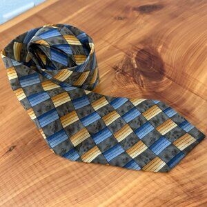 Grateful Dead 100% Silk Multicolor Geometric Men s Neck Tie
